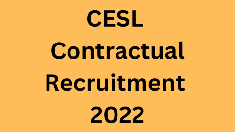CESL Contractual Recruitment 2022